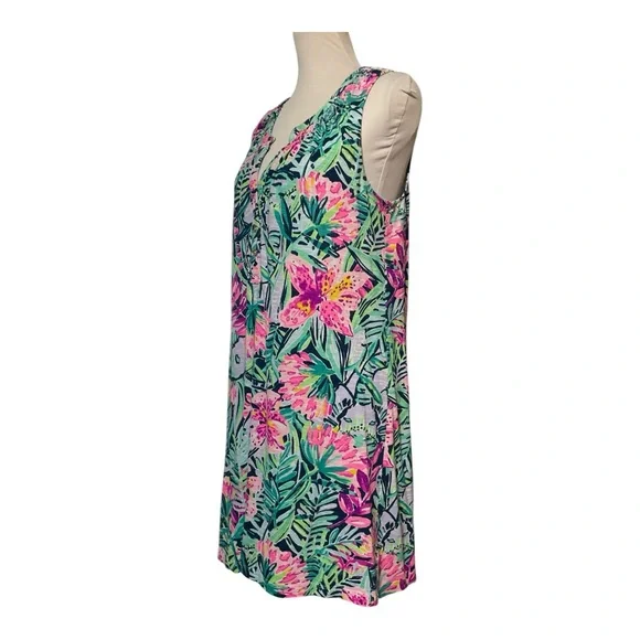 Lilly Pulitzer Slathouse Soirée Essie Mini Dress Size L - Picture 3 of 9